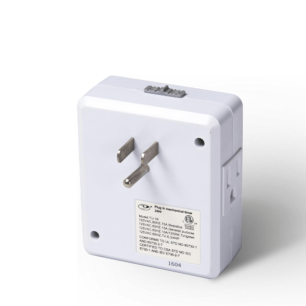 Reptizoo 24HR Plug-In Mechanical Timer for Terrarium Lighting