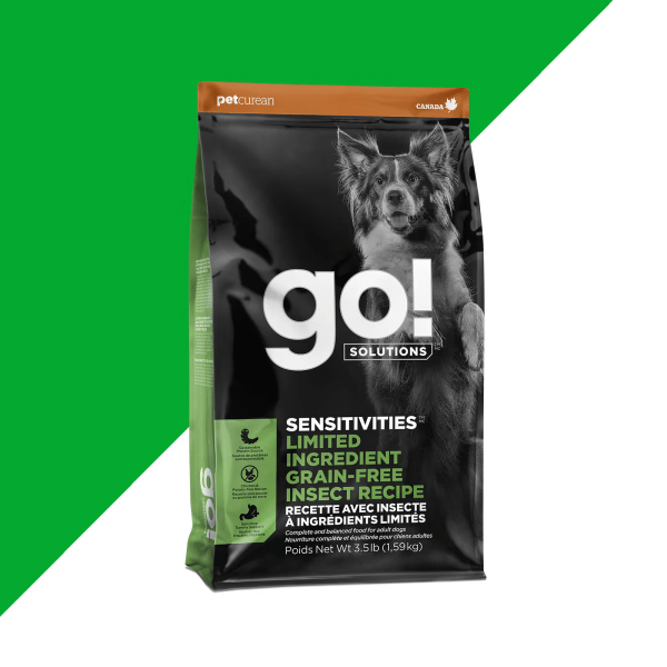 Go! Solutions High - Quality Sensitivities Limited Ingredient Grain - Free Insect - Based Recipe Dry Dog Food for Adult and Senior Dogs