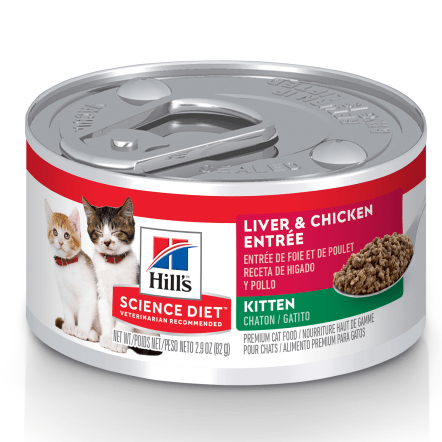 Science Diet Premium Canned Kitten Food with Liver & Chicken