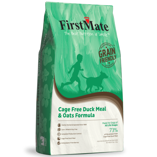 FirstMate Cage-Free French Duck & Wholesome Oats Grain-Friendly Dry Dog Food