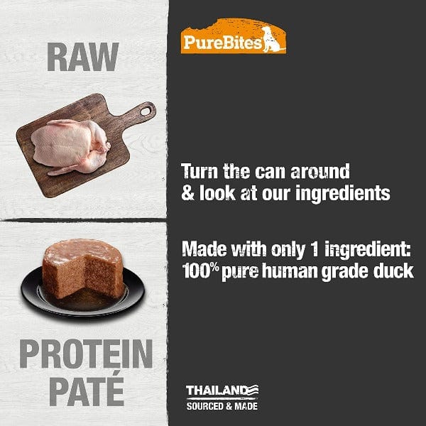 PureBites Premium Pure Protein Duck Pâté Treats Specially Designed For Dogs