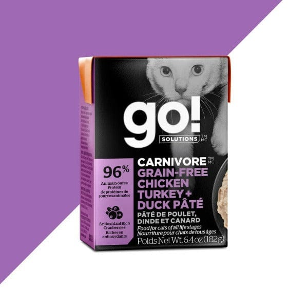 Go! Solutions Grain-Free Pate Wet Cat Food with Chicken, Turkey & Duck
