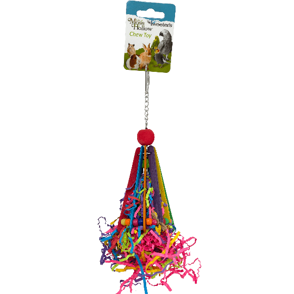 Moss Hollow & Tweeters Safe and Fun Hatchday Hat Toy for Small Pets