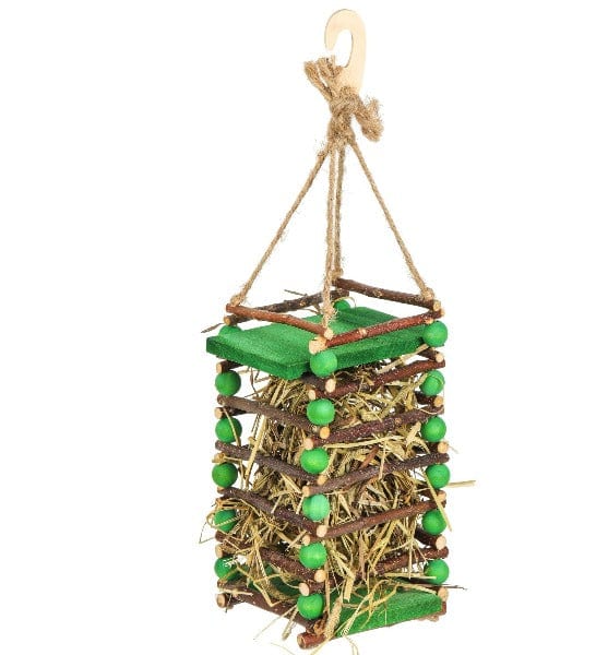 Safe and Innovative Moss Hollow Apple Stick Hay Feeder for Small Pets
