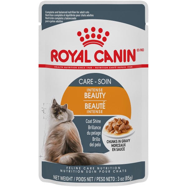 Royal Canin Adult Cat Food Pouch: Hair & Skin Care with Gravy Chunks