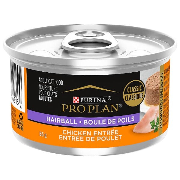 Purina Pro Plan 85g Canned Hairball Control Chicken Gravy Cat Food for Adults