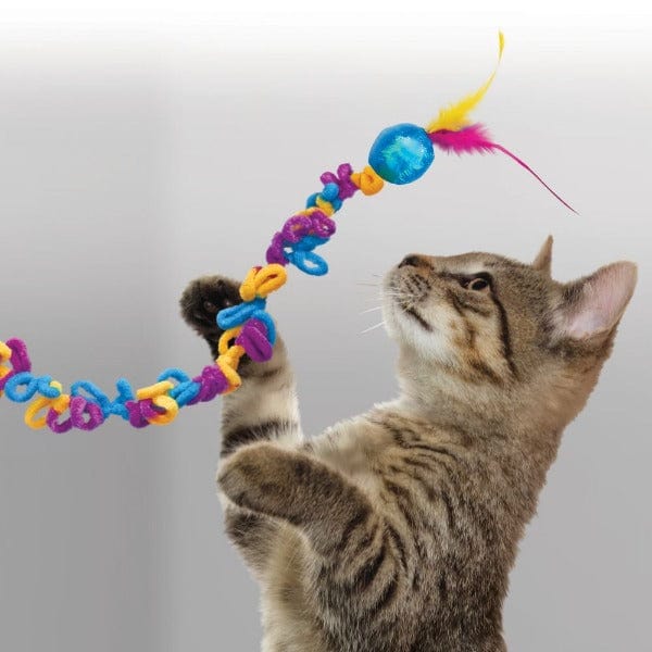KONG North American Premium Teaser Loopz Interactive Cat Toy for Hunting and Play