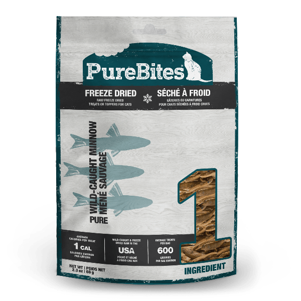 PureBites 66g Freeze - Dried Wild - Caught Minnow Cat Treats