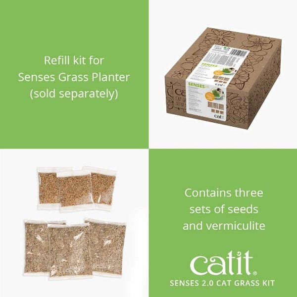 Catit Senses 2.0 Premium Cat Grass Growing Kit - Ideal for Feline Owners