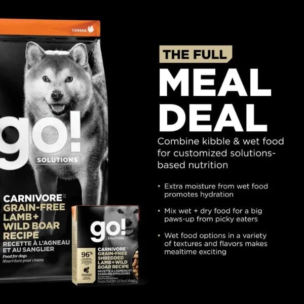 Go! Solutions Grain-Free High-Protein Lamb & Wild Boar Dry Dog Food