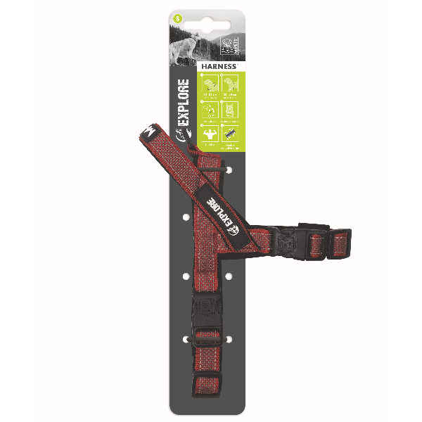 M-PETS Comfortable and Reflective Dog Harness for Safe Nighttime Strolls