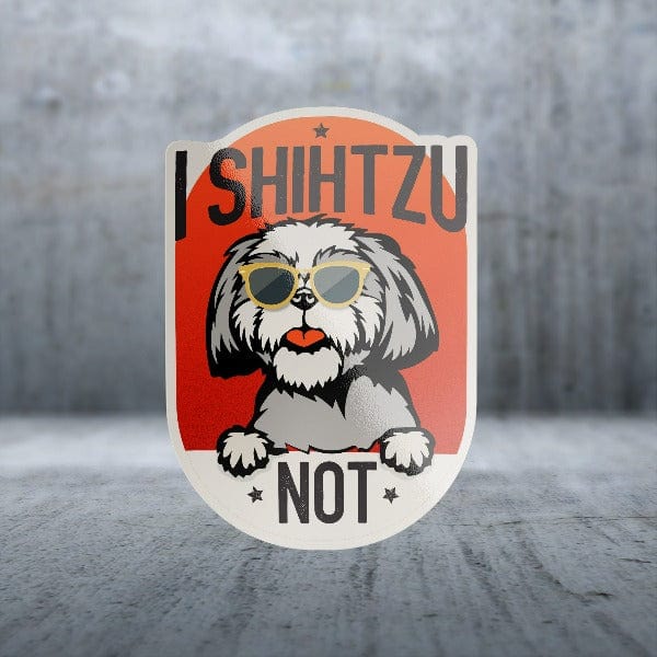 Large Shih Tzu Dog Sayings Matte Finish Sticker Pack