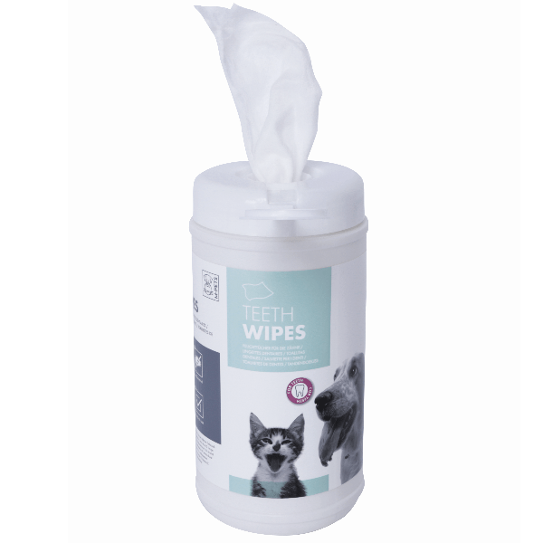 M-PETS Oral Hygiene Dental Wipes Specially Designed for Dogs and Cats