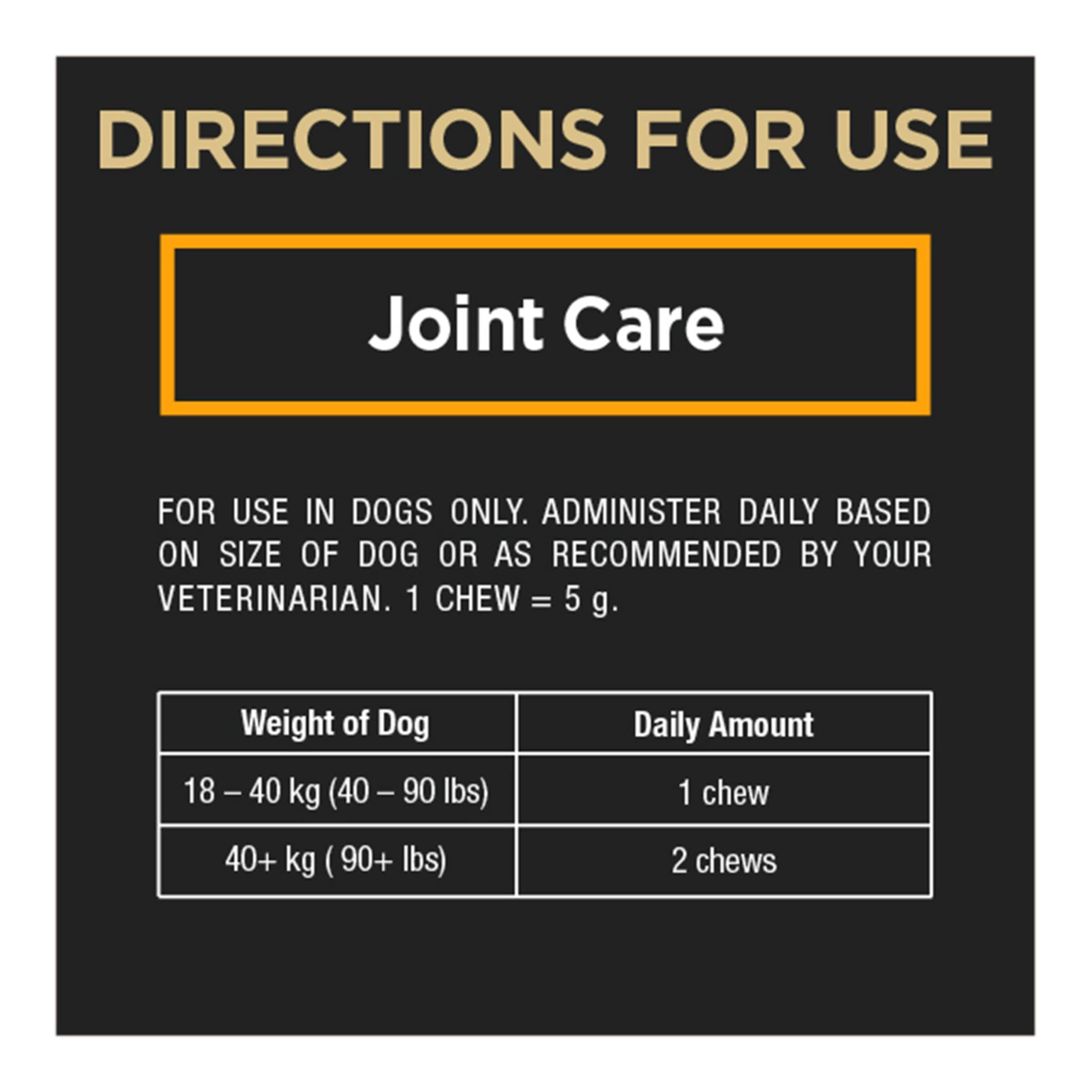 Purina Pro Plan Vet Supplements: Joint Care Soft Chews for Medium to Large Dogs