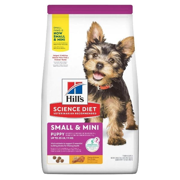 Hill's Science Diet Dry Dog Food - Chicken & Brown Rice Recipe for Small & Mini Puppies
