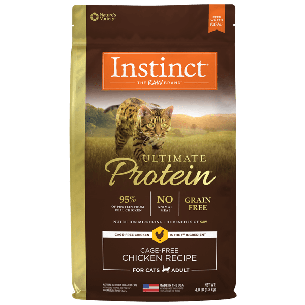 4 lb Instinct Premium Grain-Free Dry Cat Food with Ultimate Chicken Protein