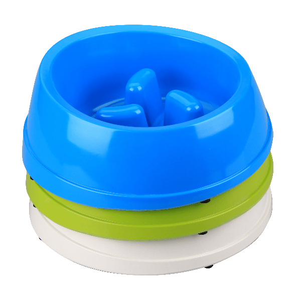 M-PETS High - Quality Melamine Dog Slow Feed Bowl for Healthier Eating