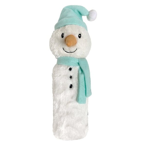 FouFit Festive Holiday Snowman Cuddle Plush Dog Cruncher Toys