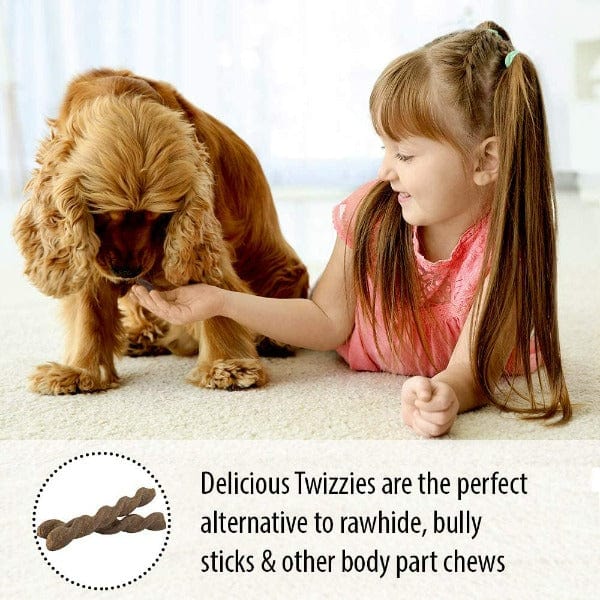 Emerald Pet Peanutty Twisted Dog Chew Treats - Twizzies Style