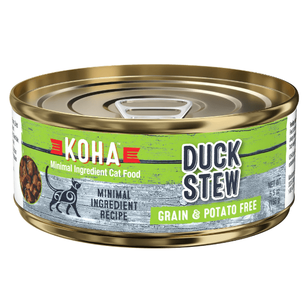 KOHA 5.5oz Duck Stew Canned Cat Food for Sensitive Stomachs