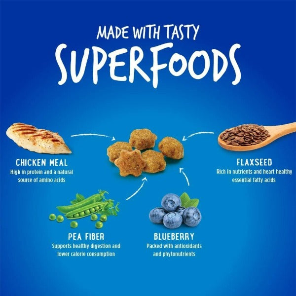 Fruitables Crunchy Cat Treats with Real Chicken and Blueberry Flavor