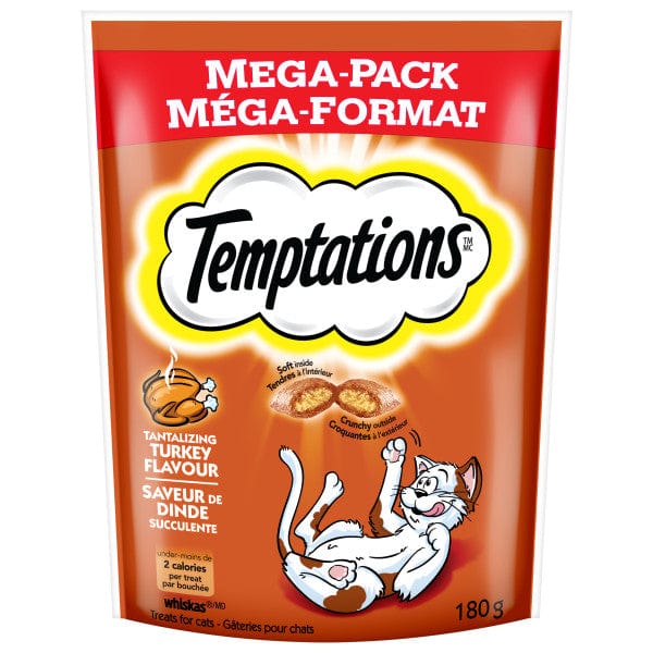 Temptations Irresistible Turkey Flavor Cat Treats, 180g Pack