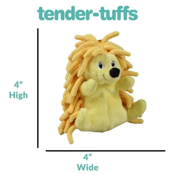 Tender-Tuffs Super Soft Tiny Hedgehog Plush Dog Toy for Small Dogs