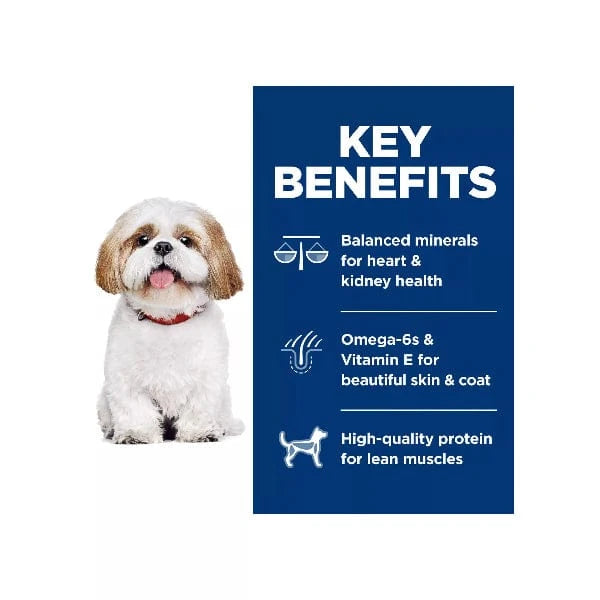 Hill's Science Diet Dry Dog Food for Adult 7+ - Chicken, Barley & Rice Small Bites