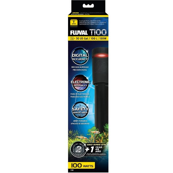 Fluval T Series Electronic Submersible Aquarium Heaters with Multiple Safety Features