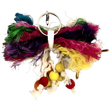 Colorful Tweeters Leather Kabob Bird Toy for Endless Entertainment