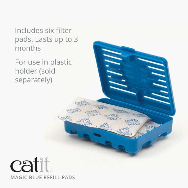Catit Magic Blue Refill Filter Pads for Safe and Odor-Free Cat Litter Boxes