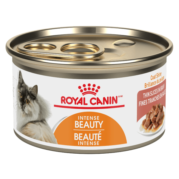 Royal Canin 85g Canned Cat Food: Hair & Skin Care Thin Slices in Gravy