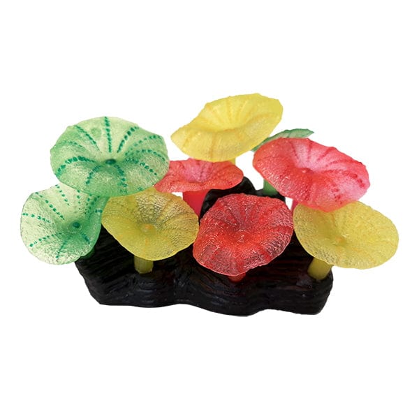 Silicone Glow-in-the-Dark Mushroom Anemone Ornament for Fish Aquariums