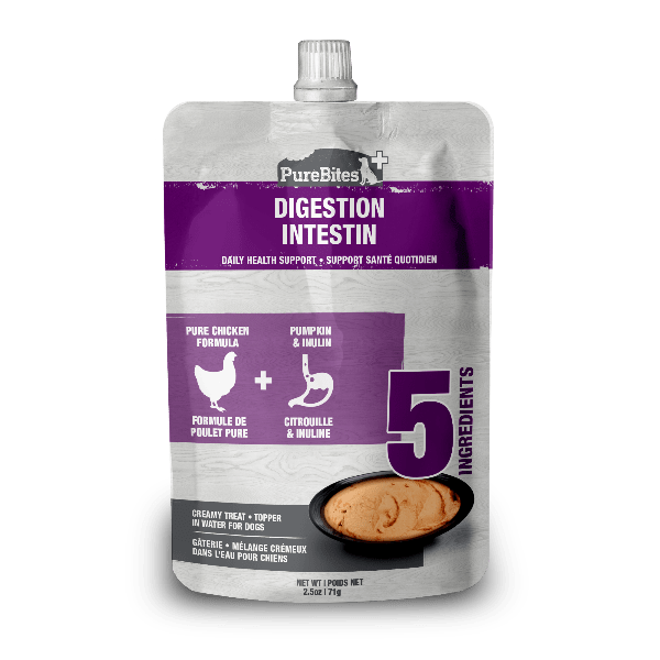 PureBites+ Squeezable Digestive Treats For Dogs