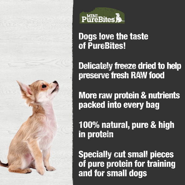 85g PureBites Mini Freeze - Dried Beef Liver Dog Treats for Training