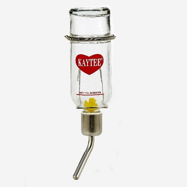 Kaytee High - Quality Chew - Resistant Glass and Stainless Steel Water Bottle for Small Pets