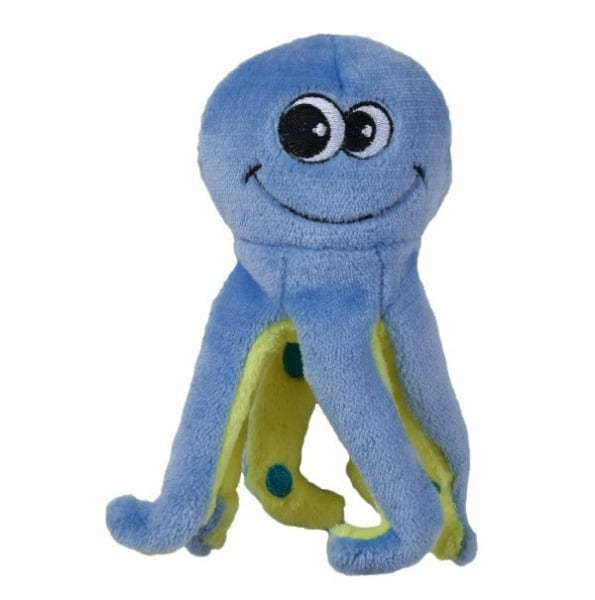 Tender-tuffs Interactive Easy-to-Grab Curly Octopus Plush Toy for Dogs