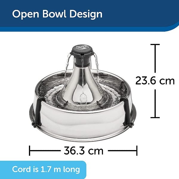 PetSafe Drinkwell 360 Stainless Steel Multi - Pet Drinking Fountain for Cats and Dogs