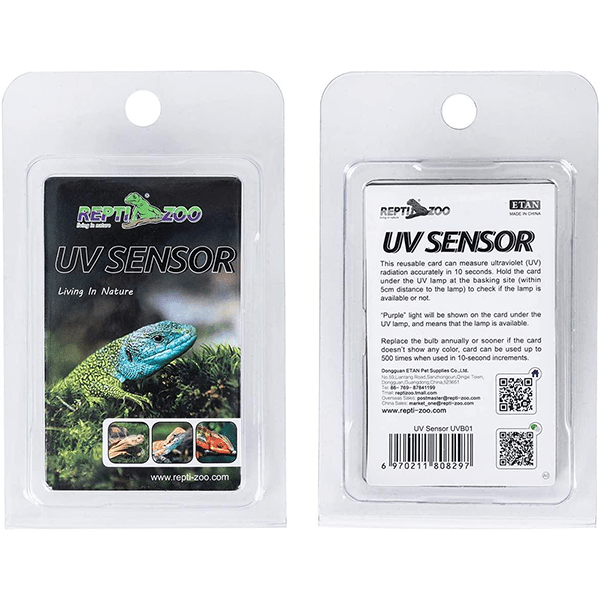 Reptizoo Two-Pack Durable UV Sensor Tester Card for Reptiles