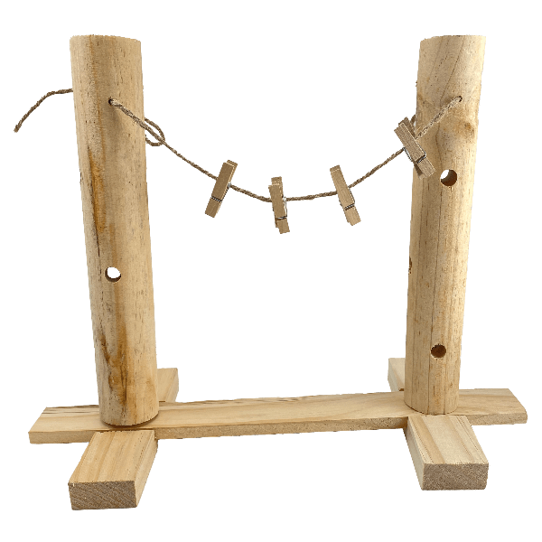 Sustainable Moss Hollow Interactive Peg & Snack Line for Small Pets