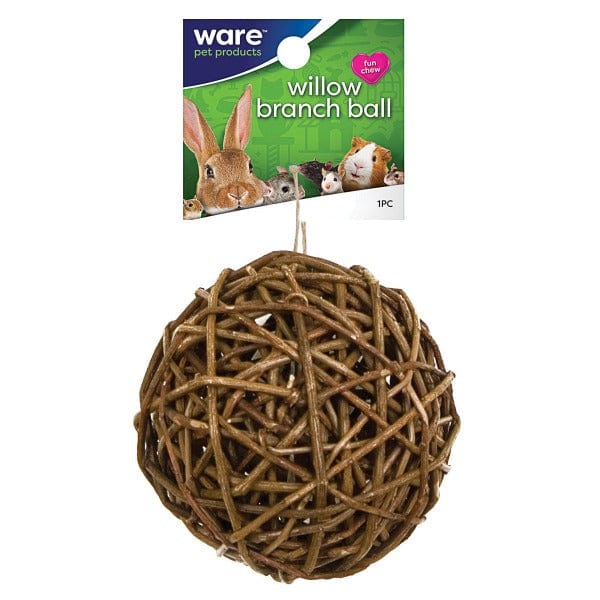 All - Natural Ware Willow Branch Ball Chew Toy for Small Pets