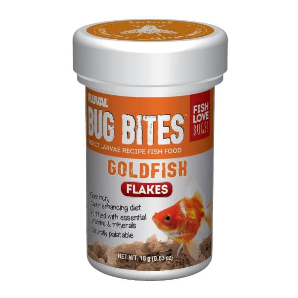 Fluval 18g Bug Bites Flakes for Goldfish with Added Nutrients