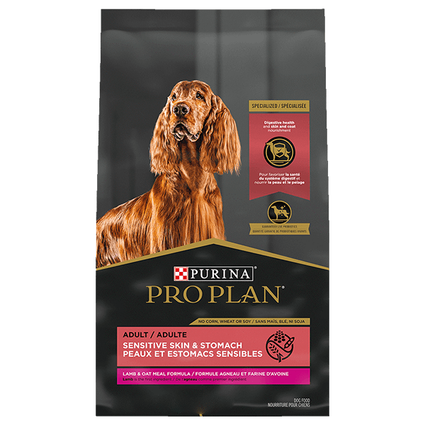 Purina Pro Plan Adult Dry Dog Food - 24lb Lamb & Oatmeal for Sensitive Skin & Stomach