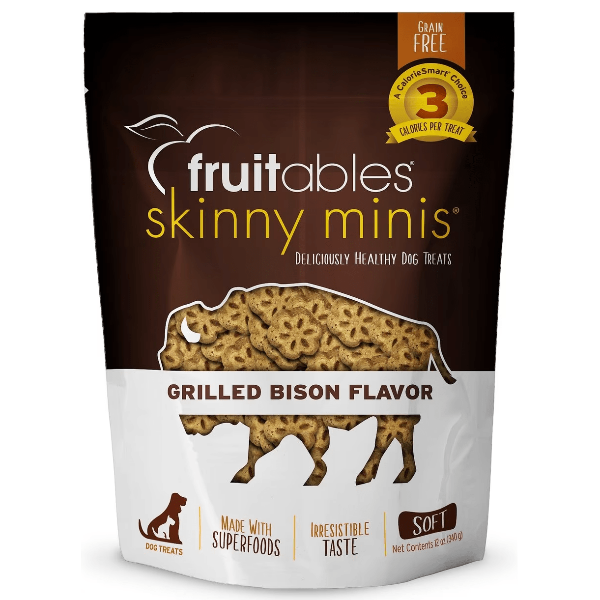 Fruitables Low - Calorie Mini Grilled Bison - Flavored Dog Training Treats