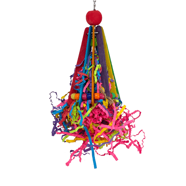 Moss Hollow & Tweeters Safe and Fun Hatchday Hat Toy for Small Pets