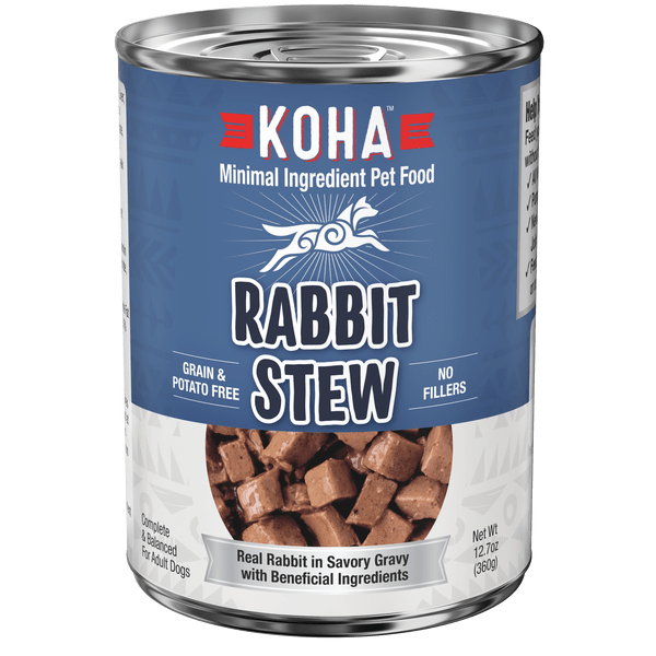 KOHA Premium Canned Rabbit Stew Dog Food - Ideal for Sensitive Stomachs