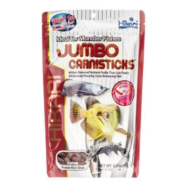 Hikari Tropical Premium Jumbo Carnisticks - Ideal Diet for Larger Top - Feeding Fish