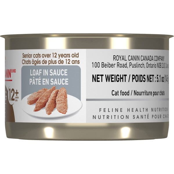 Royal Canin Premium Canned Cat Food - Aging 12+ Loaf in Sauce, 145g for Senior Felines