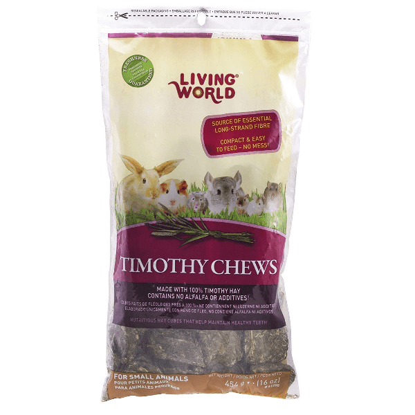 Living World 100% Natural Timothy Chews: Ideal Treats for Small Pets