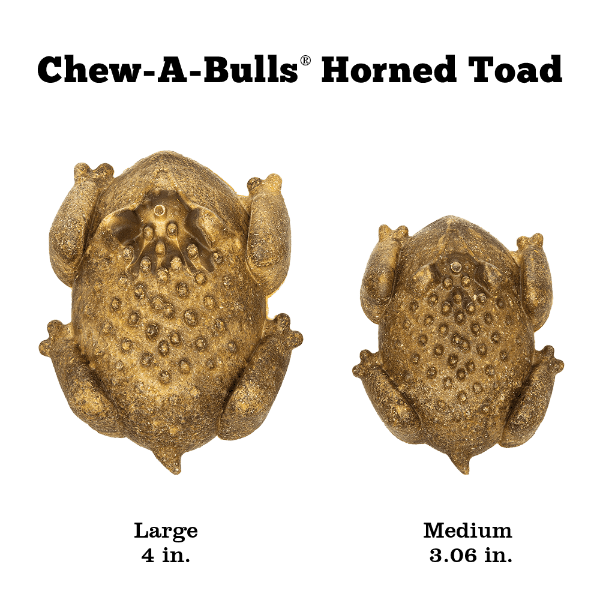 RedBarn Single All - Natural Chew - A - Bulls Horned Toad - Shaped Dog Treat for Daily Dental Care